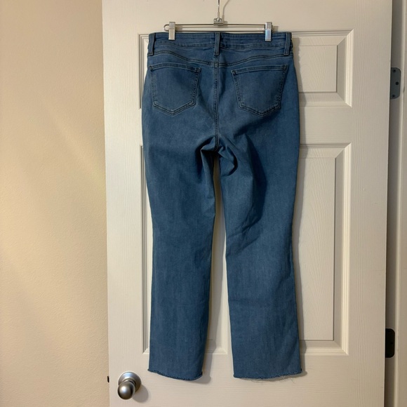 NYDJ Marilyn Straight Jeans Womens Size 10 Raw Hem High-Rise - Picture 2 of 14